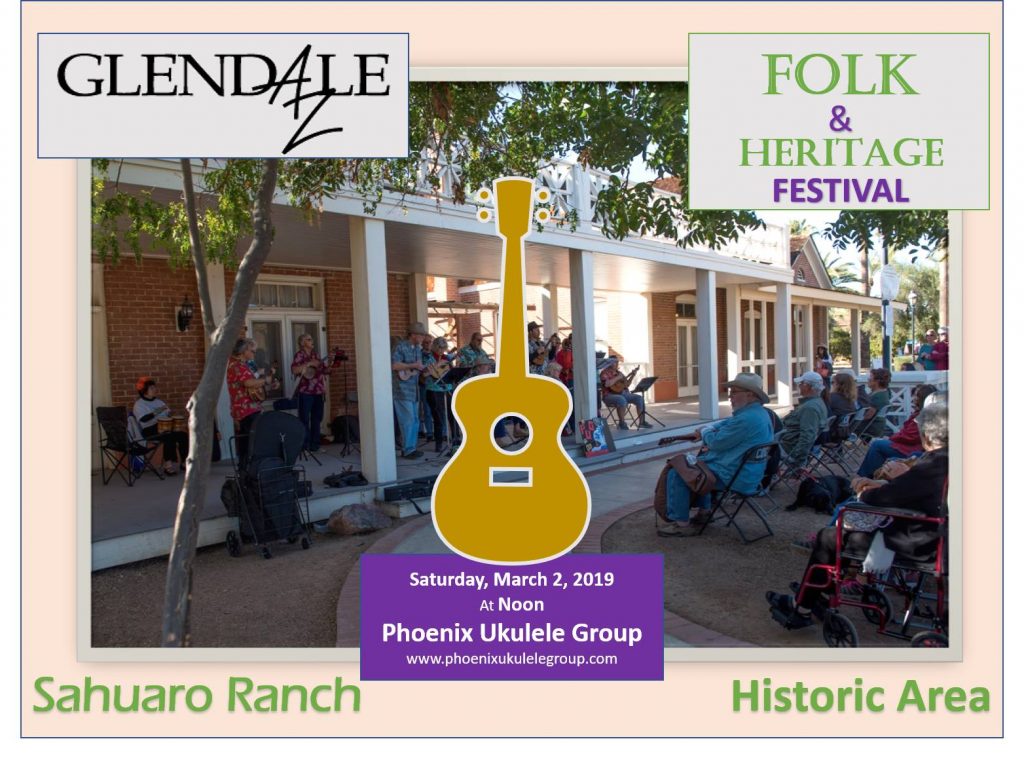 Glendale Folk and Heritage Festival 2019 The Phoenix Ukulele Group